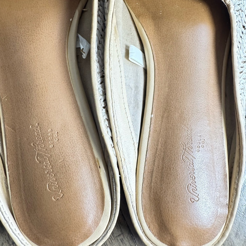 Universal Thread Cream Mules with Textured Knit Pattern - Picture 5 of 8